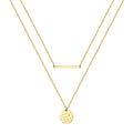 Gianna 18K Gold Plated Twin Necklace Set - Water-Resistant and Hypoallergenic | Sun-Kissed Collection