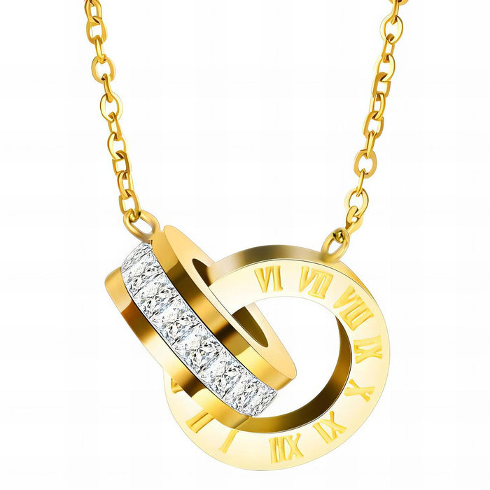 Prima Donna 18K Gold Plated Cubic Zirconia Pendant Necklace - Water-Resistant and Hypoallergenic | Sun-Kissed Collection