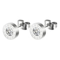 Lolita 316L Stainless Steel CZ Stud Earrings - Waterproof, Hypoallergenic and Tarnish Free | Forever Amalfi Steel Range