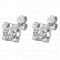 Susanna 316L Stainless Steel CZ Stud Earrings - Waterproof, Hypoallergenic and Tarnish Free | Forever Amalfi Steel Range