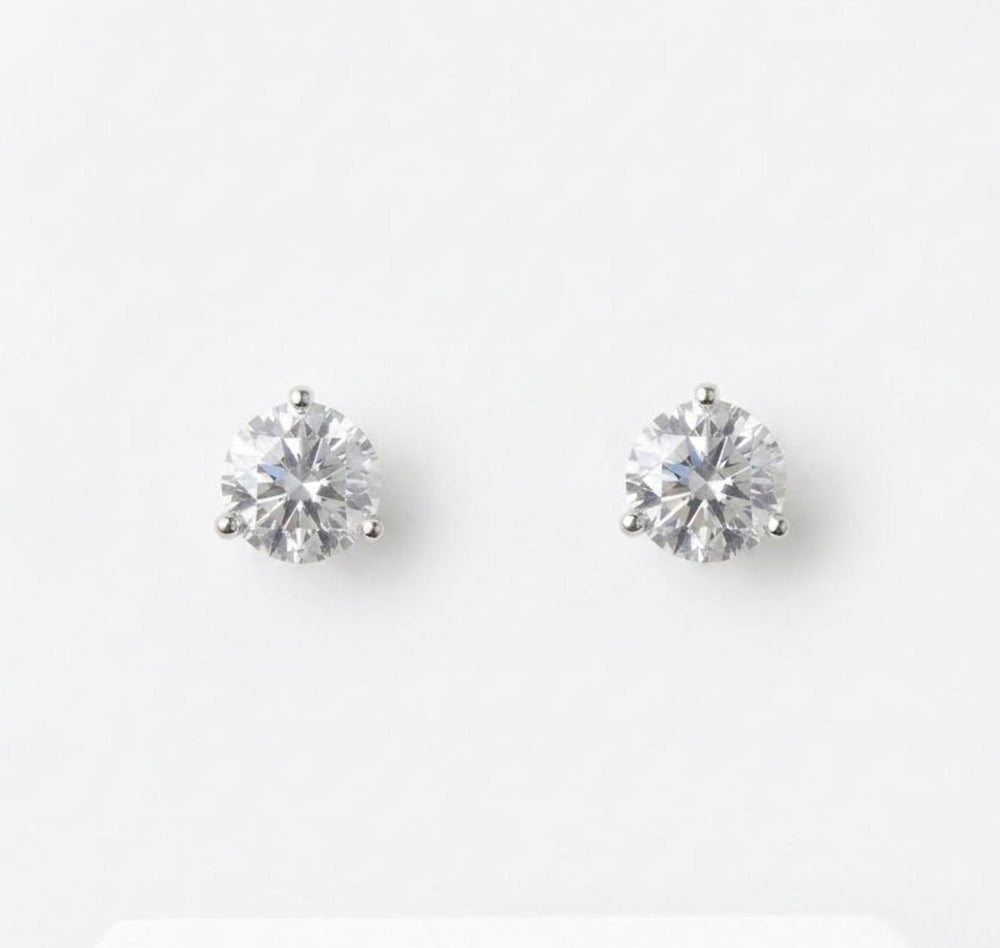 Gemma Moissanite Stud Earrings with GRA Certificate of Authenticity