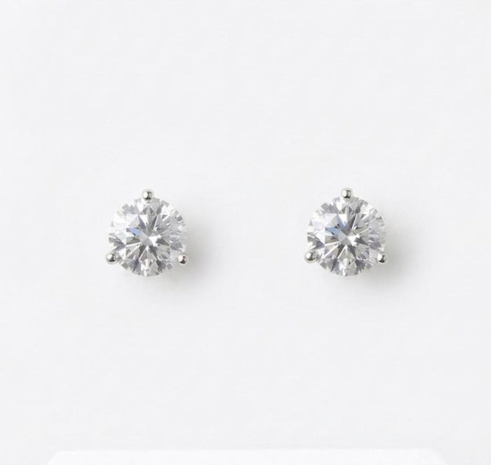 Gemma Moissanite Stud Earrings with GRA Certificate of Authenticity