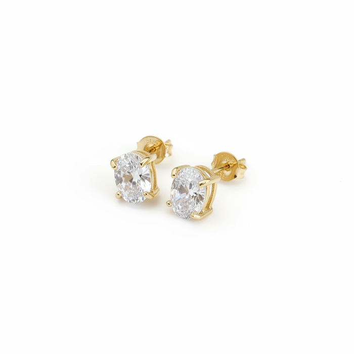 Aurora Earrings White Studio Background