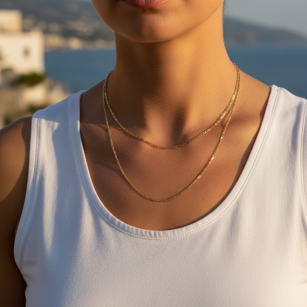 Fiora figaro chain Amalfi model lifestyle