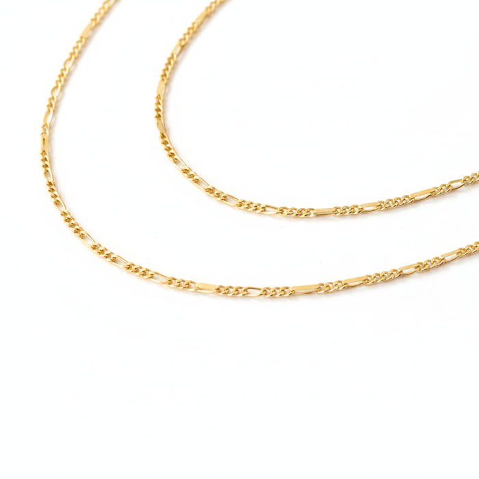 Fiora 18K Gold-Filled Figaro Chain Necklace