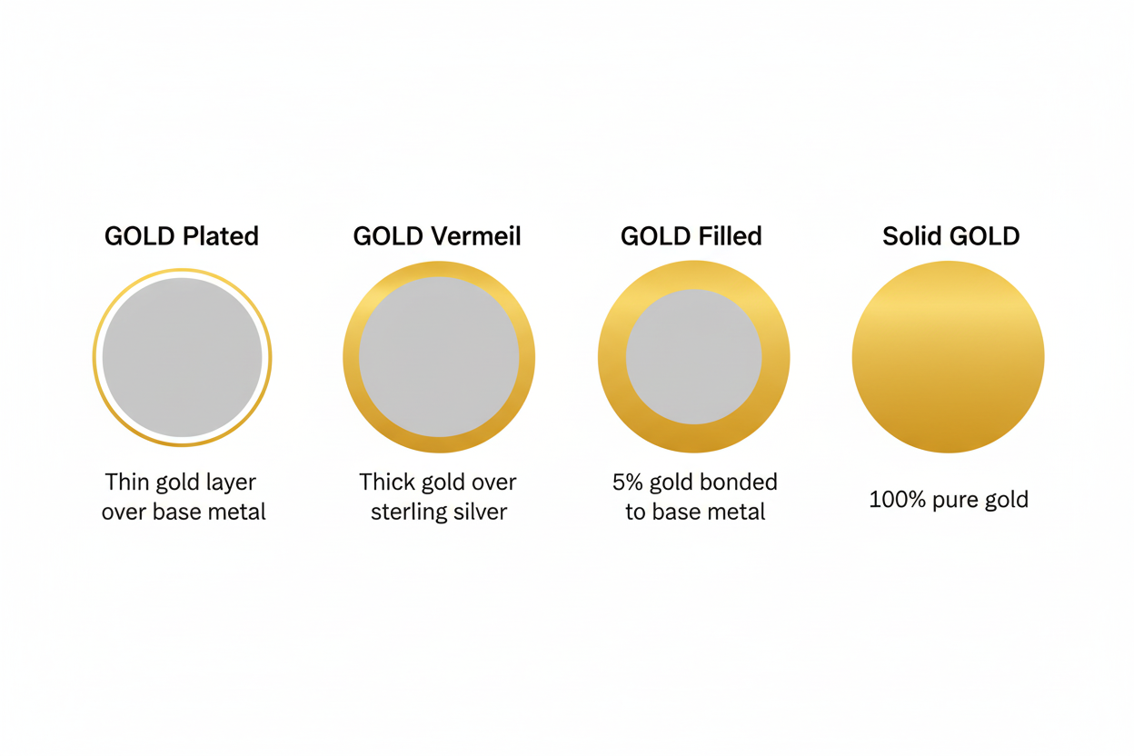 Gold Types Comparison - Normal Spelling