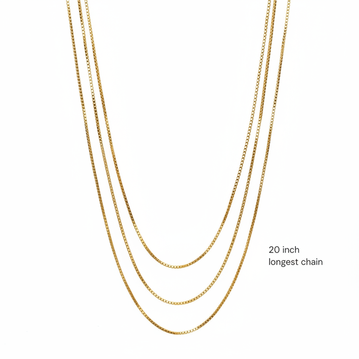 Ravella 20 inch longest chain label
