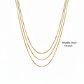 Ravella middle chain 18 inch label