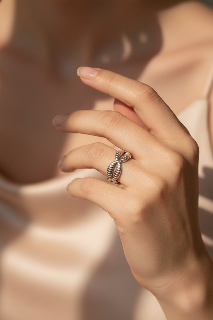Valeria 316L Stainless Steel Adjustable Ring